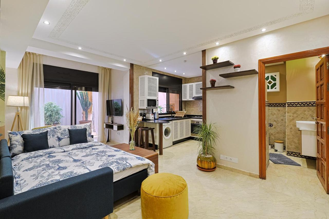 Oasis - Appartement Authentique A Gueliz Marraquexe Exterior foto
