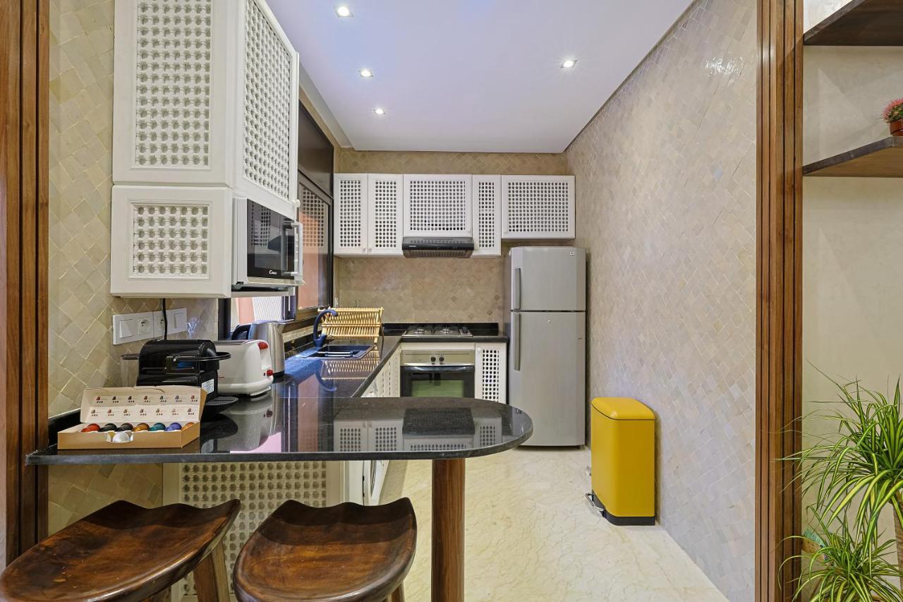 Oasis - Appartement Authentique A Gueliz Marraquexe Exterior foto