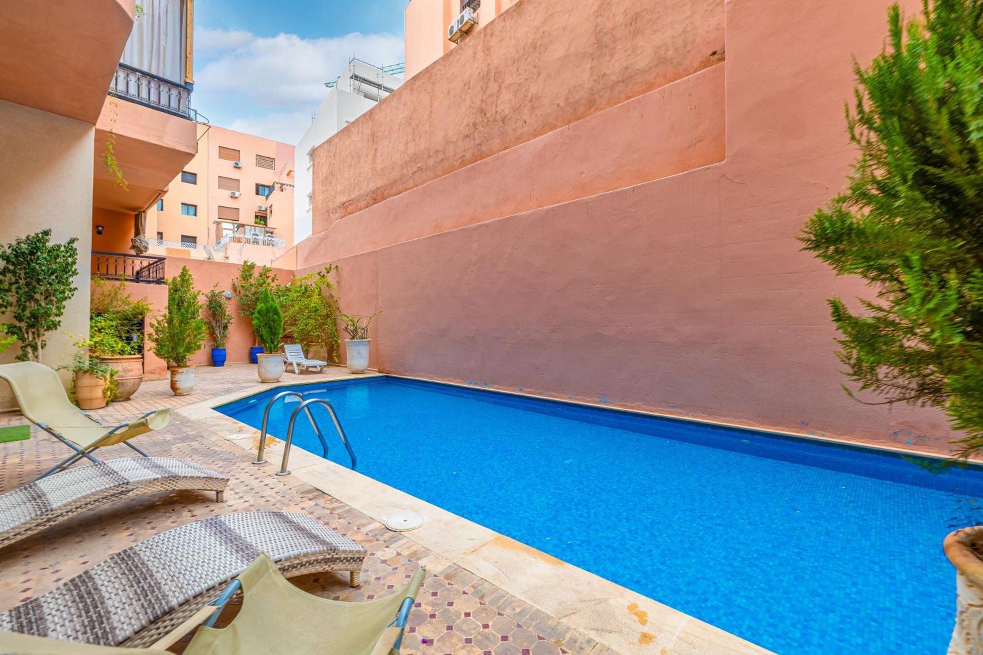Oasis - Appartement Authentique A Gueliz Marraquexe Exterior foto